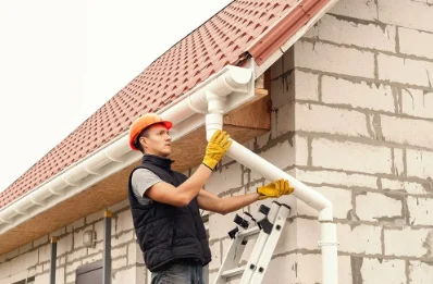 Pose et remplacement de gouttières à Nesle